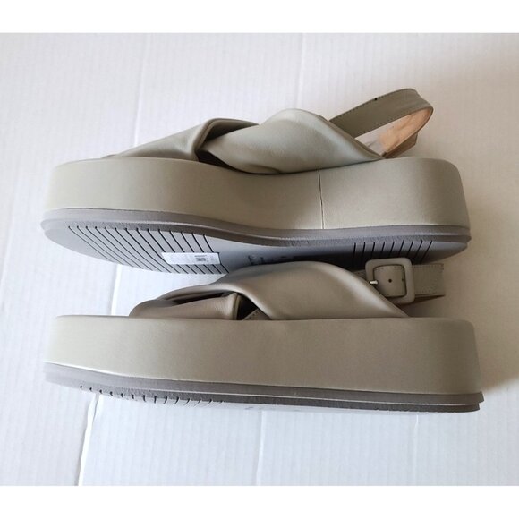 Paloma Barcelo Free People Sima Platform Slingback Sandals US 8.5 EU39 Grey NWOB - Picture 7 of 12
